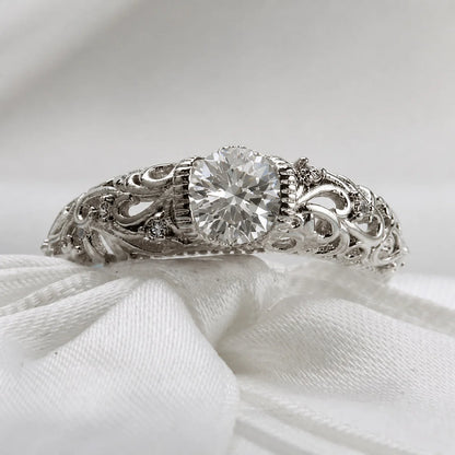 Noble Silver Zirconia Ring