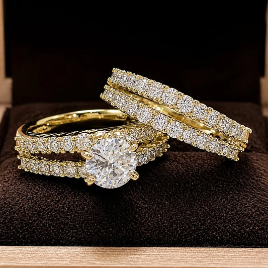 Eternal Radiance Diamond Ring Set