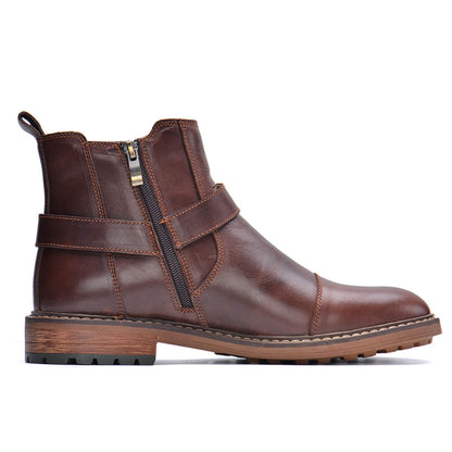 Elegant roadster leather boots for the perfect look
