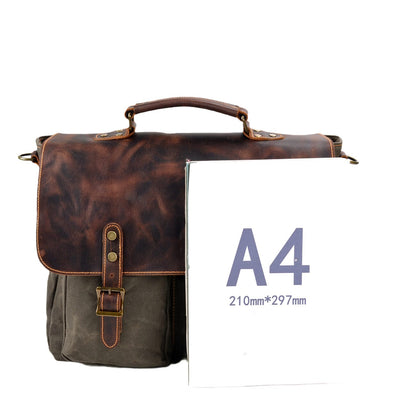 Vintage canvas shoulder bag | ANSEN