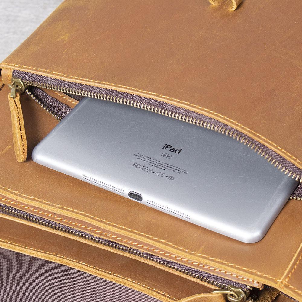 Leather business backpack | LUGANO