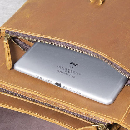 Leather business backpack | LUGANO