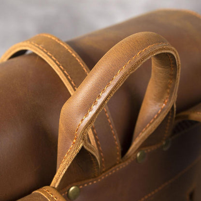 Leather business backpack | LUGANO