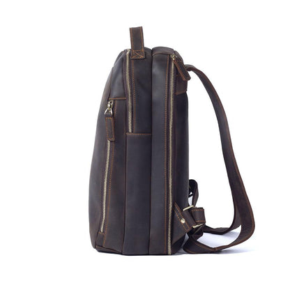 Light brown leather backpack | TOLEDO