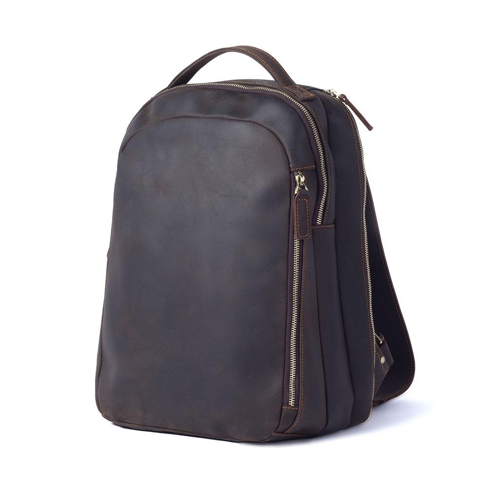 Light brown leather backpack | TOLEDO