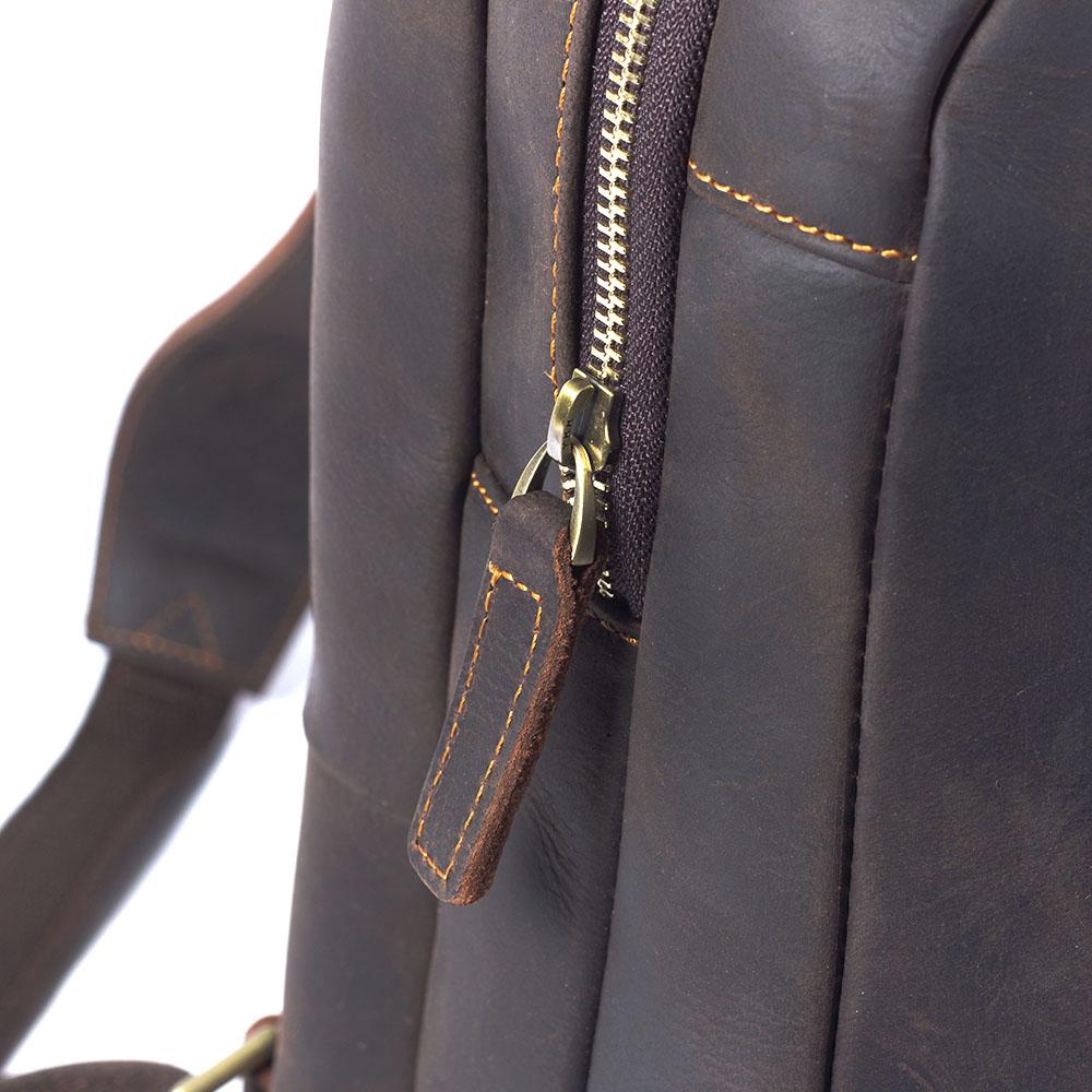 Light brown leather backpack | TOLEDO