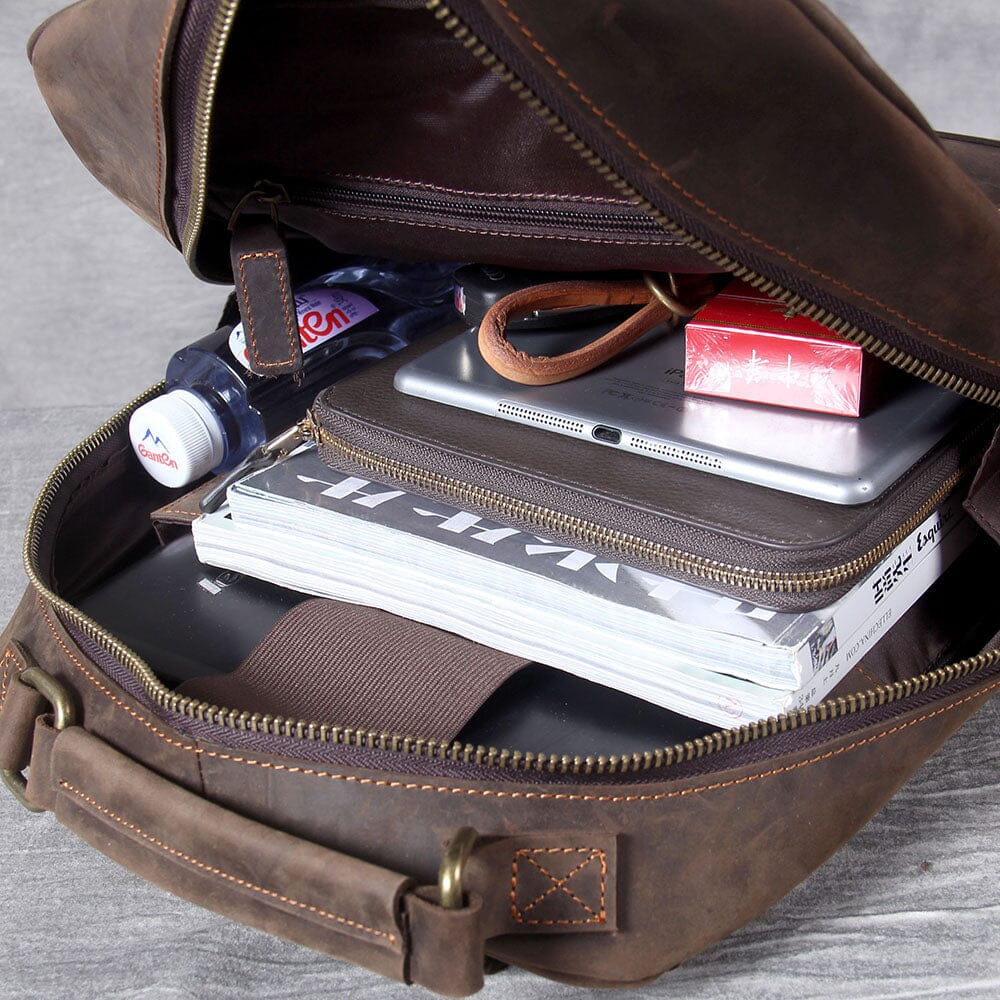 Leather backpack | OXFORD