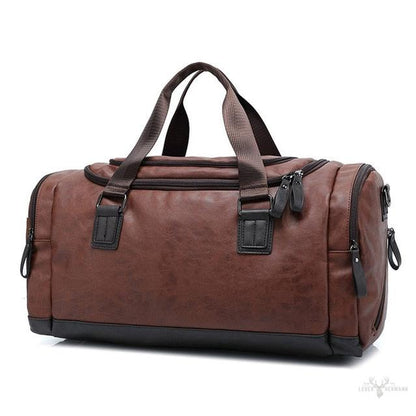 Elegant and durable leather travel bag