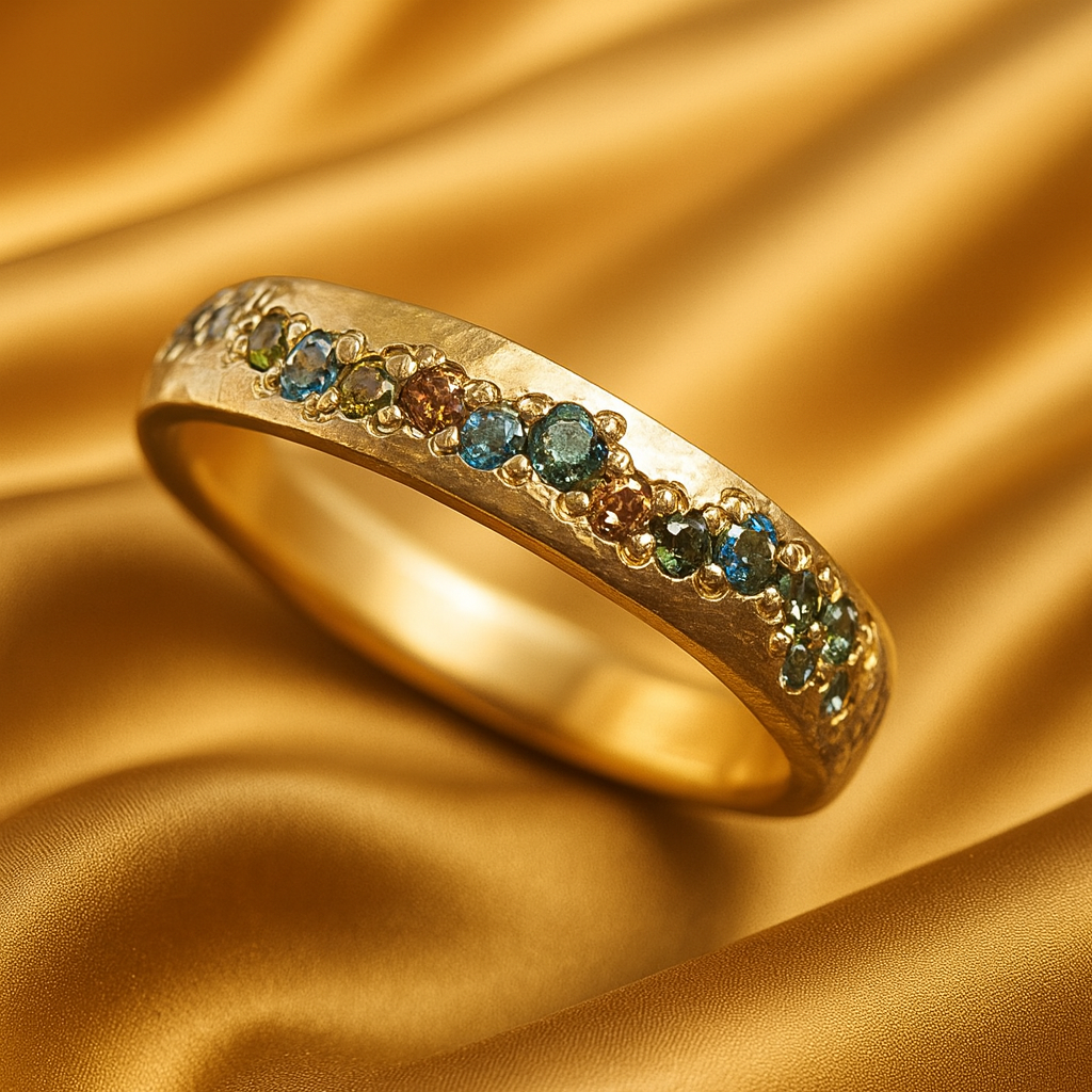 Vintage Gold Colorful Ring - Timeless Charm – Zarino Originals