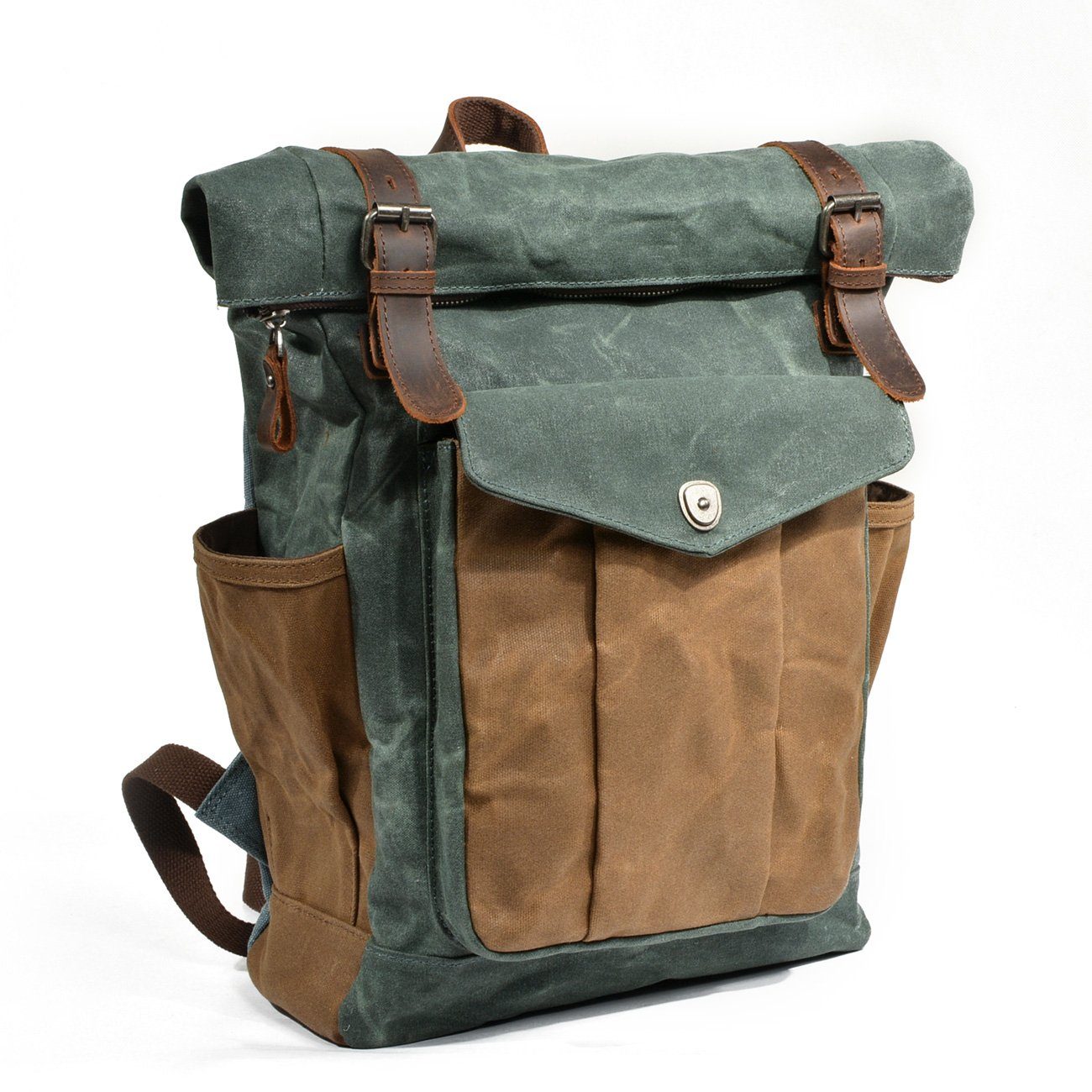 Canvas roll-top backpack | MARSEILLE