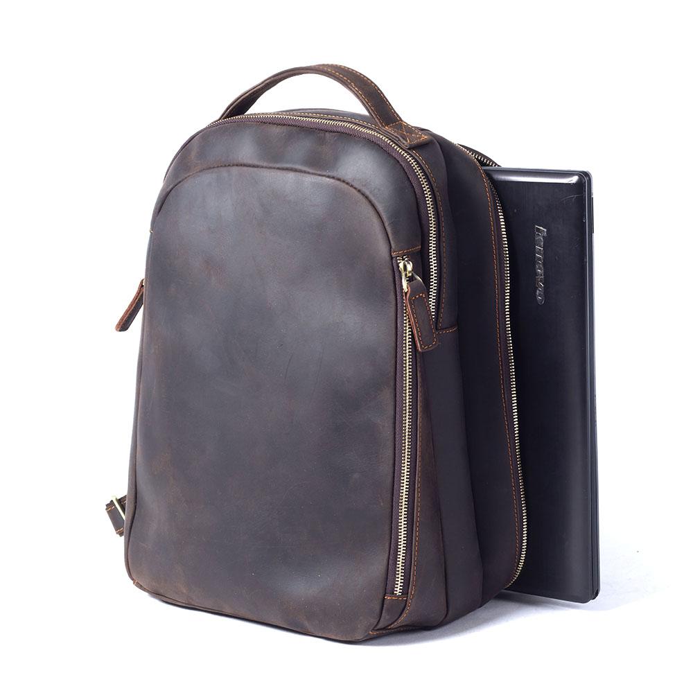 Light brown leather backpack | TOLEDO